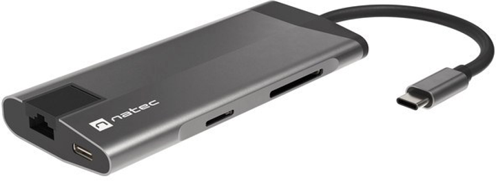 Hub USB-C NATEC Fowler Plus HDMI+USB Typ-A+USB Typ-C+Micro SD+SD (NMP-1690) - obraz 4