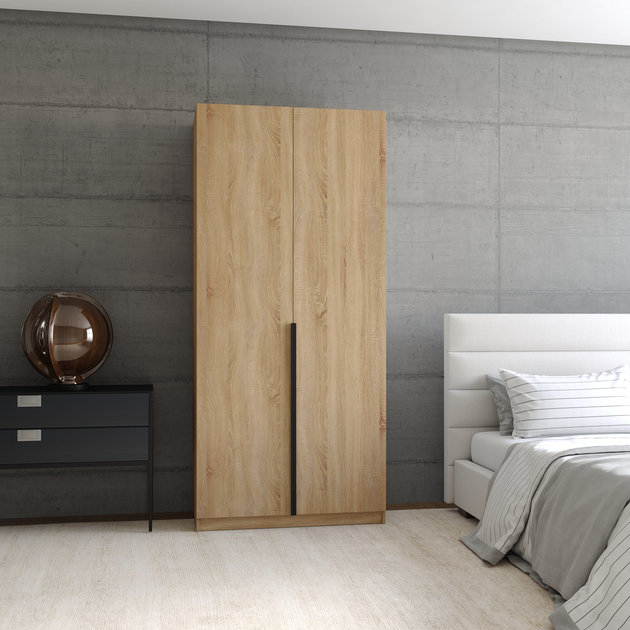 Шкаф для одежды со штангой и полками ForestWood 600х2200х500 Дуб сонома ...
