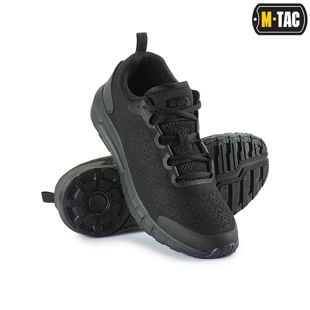 Мужские тактические кроссовки летние M-Tac размер 46 (30,3 см) Черный (Summer Pro Black) - изображение 1