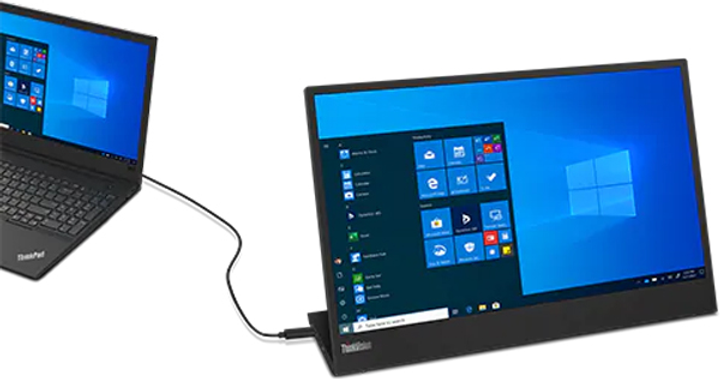 Monitor 15,6" Lenovo ThinkVision M15 62CAUAT1WL - obraz 4