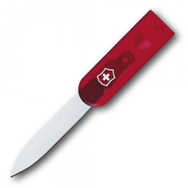 Ніж Victorinox для SwissCards Transparent Червоний (1049-VxA6510.T) - зображення 1