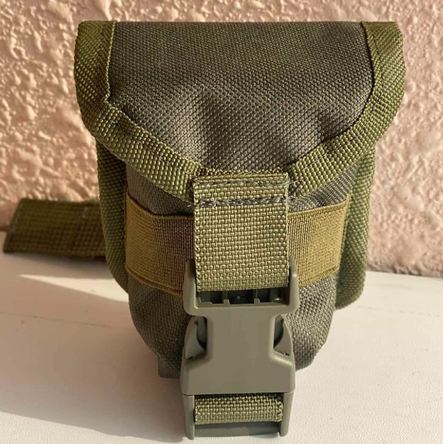 Підсумок тактичний для гранати універсальний із системою MOLLE 12×10×6 см хакі - зображення 1