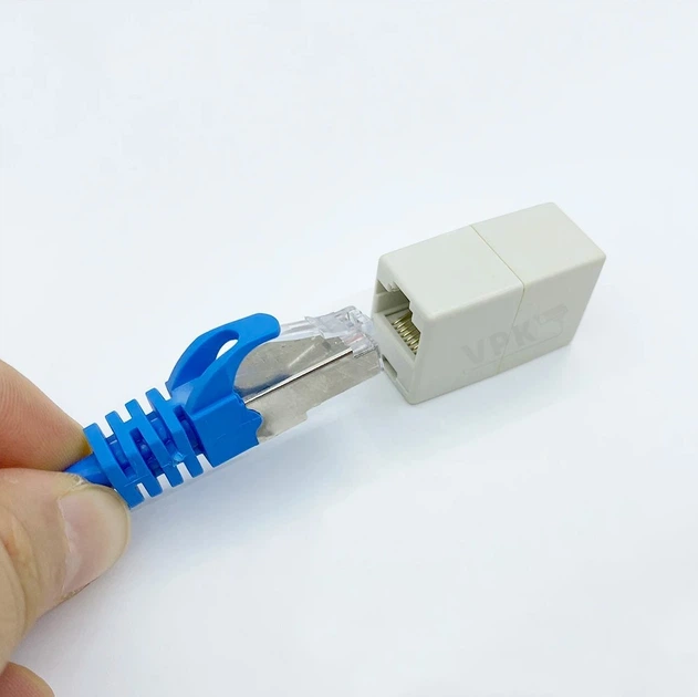 Соединитель RJ-45 для витой пары патч корда гнездо-гнездо