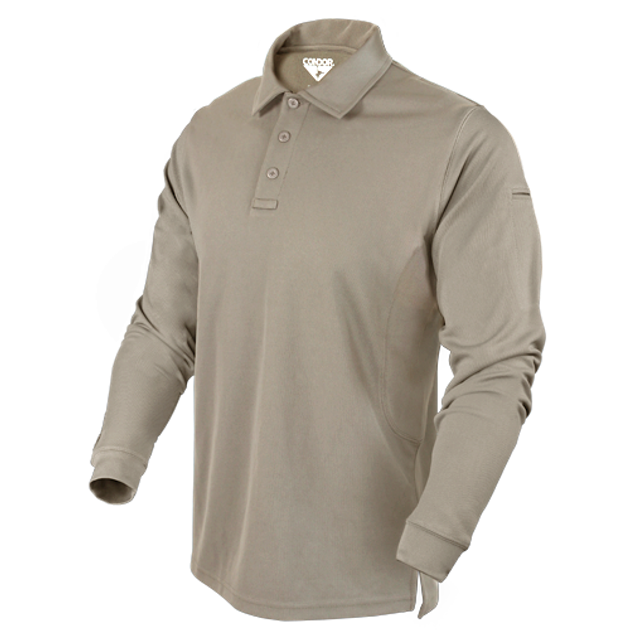 Тактичне поло Condor Performance Long Sleeve Tactical Polo 101120 X-Large, Sand (пустельний) - зображення 1