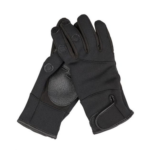 Перчатки Sturm Mil-Tec Neoprene/Amaro Shooting Gloves Sturm Mil-Tec Black 2XL (Черный) Тактические - изображение 1