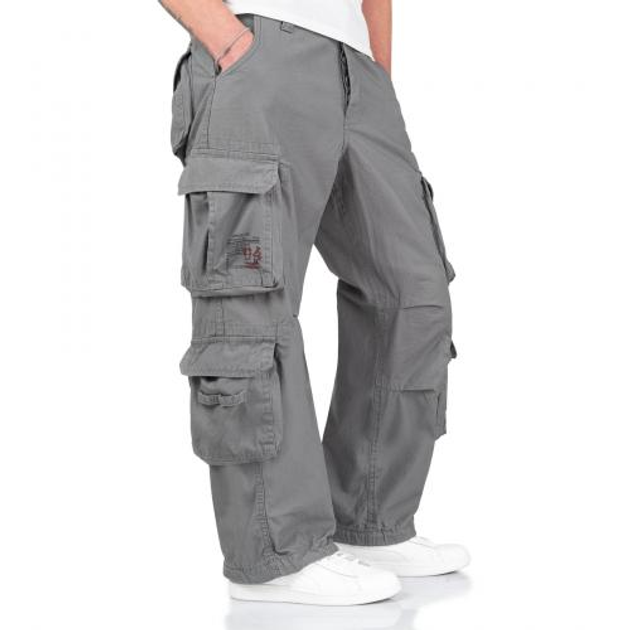 Брюки SURPLUS AIRBORNE VINTAGE TROUSERS Surplus Raw Vintage Gray, S (Серій) - зображення 2