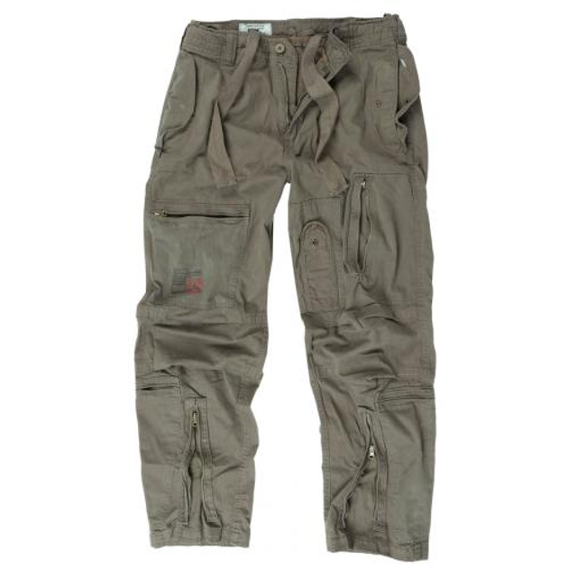 Штаны SURPLUS INFANTRY CARGO Surplus Raw Vintage Olive, L (Олива) Тактические - изображение 1