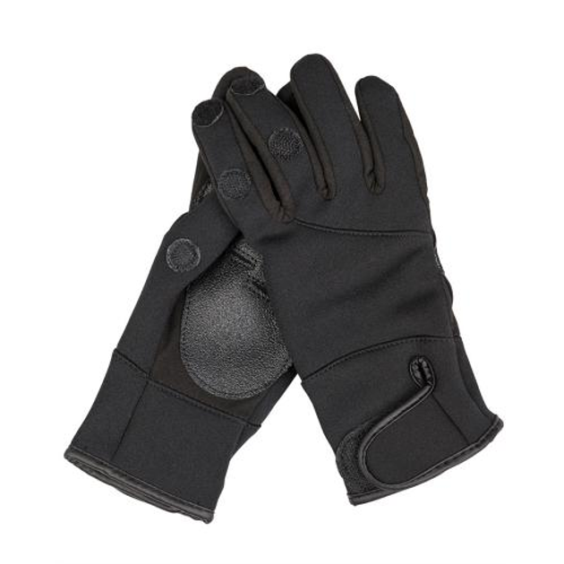 Рукавички Sturm Mil-Tec Neoprene/Amaro Shooting Gloves Sturm Mil-Tec Black S (Чорний) - зображення 1