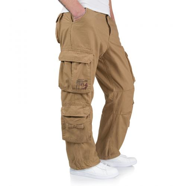 Штаны SURPLUS AIRBORNE VINTAGE TROUSERS Surplus Raw Vintage Beige, XL (Бежевый) Тактические - изображение 2