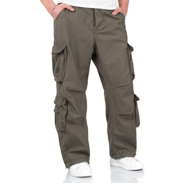 Штани SURPLUS AIRBORNE VINTAGE TROUSERS Surplus Raw Vintage Olive, 5XL (Оливка) Тактичні - зображення 1