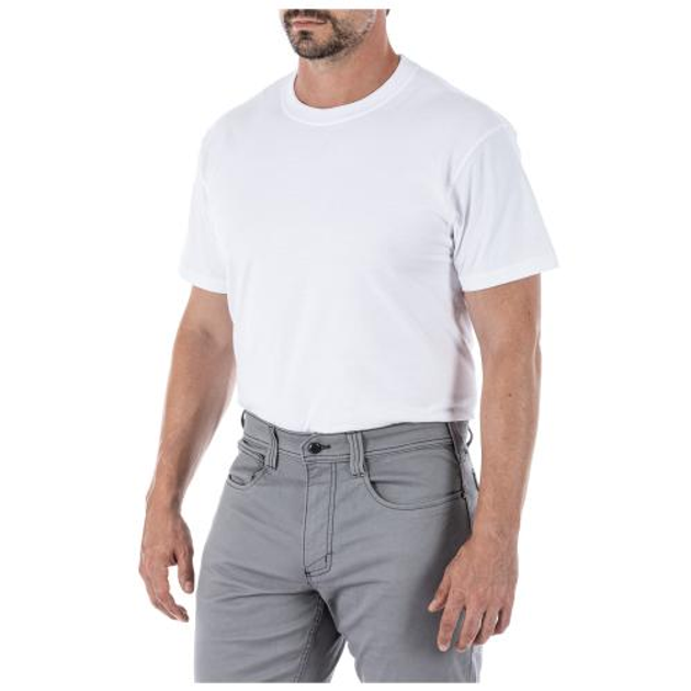 Футболка с коротким рукавом 5.11 Utili-T Crew - Three Pack (3 шт. в комплекте) 5.11 Tactical White L (Белый) Тактическая - изображение 2