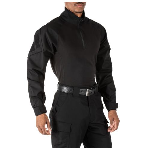 Сорочка под бронежилет 5.11 Tactical Rapid Assault Shirt 5.11 Tactical Black, S (Черный) - изображение 2