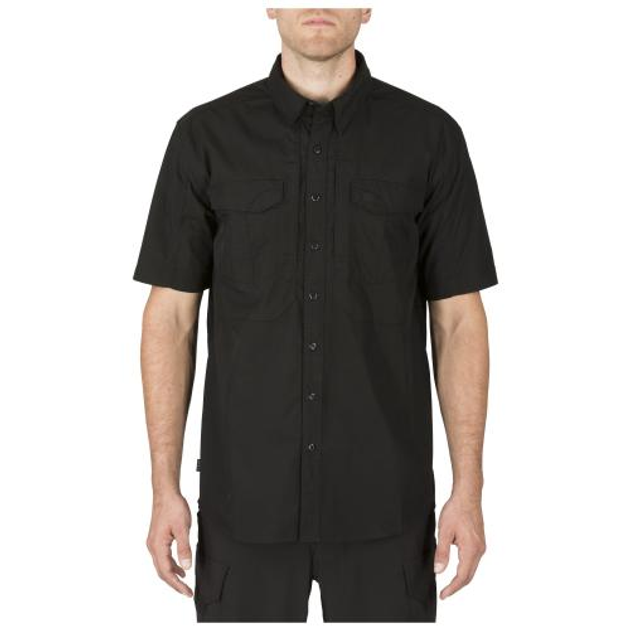 Сорочка с коротким рукавом 5.11 Stryke Shirt - Short Sleeve 5.11 Tactical Black, M (Черный) Тактическая - изображение 1