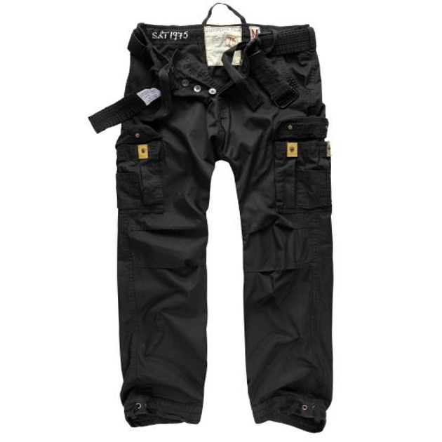 Штани SURPLUS PREMIUM VINTAGE TROUSERS Surplus Raw Vintage Black, 7XL (Чорний) - зображення 1