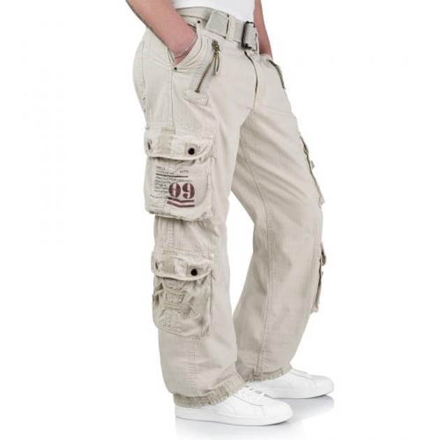 Штаны SURPLUS ROYAL TRAVELER TROUSER Surplus Raw Vintage Royal White, 2XL (Белый) Тактические - изображение 2