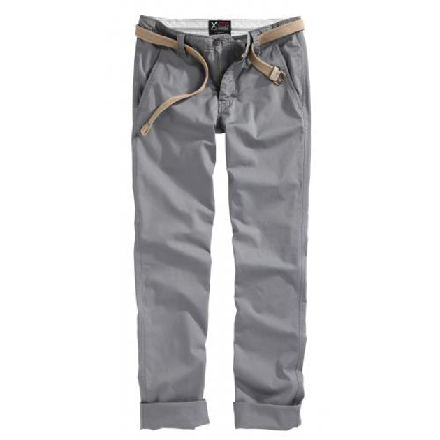 Штаны SURPLUS XYLONTUM CHINO TROUSERS Surplus Raw Vintage Gray, XL (Серий) Тактические - изображение 1