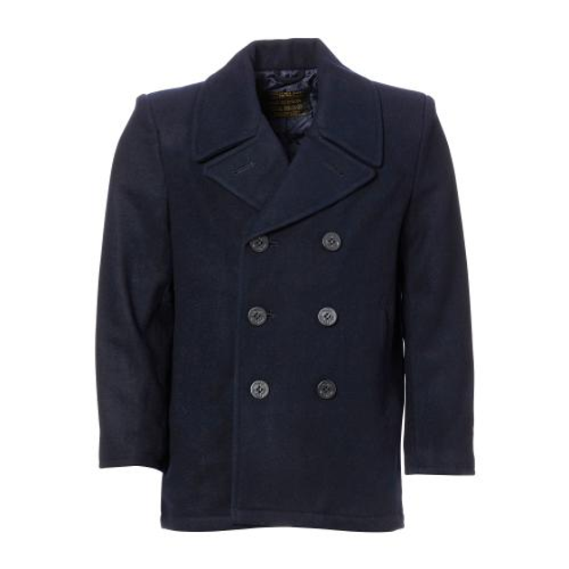 Морской бушлат US Navy pea coat (Америка) Sturm Mil-Tec Black 2XL (Черный) Тактический - изображение 1