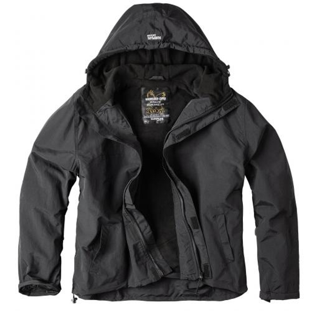 Куртка Surplus Zipper Windbreaker Raw Vintage Black M (Чорний) - зображення 1
