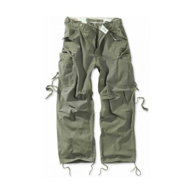 Штаны SURPLUS VINTAGE FATIGUES TROUSERS Surplus Raw Vintage Washed olive, L (Олива) Тактические - изображение 1