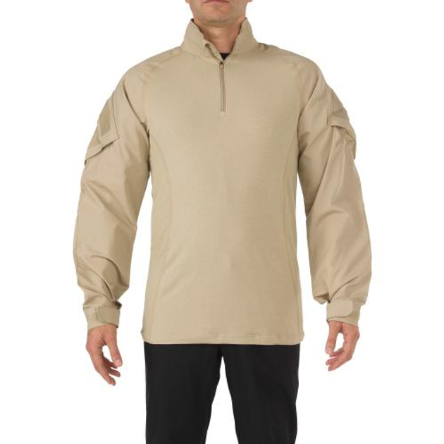 Сорочка под бронежилет 5.11 Tactical Rapid Assault Shirt 5.11 Tactical TDU Khaki, XS (Хаки) Тактическая - изображение 1