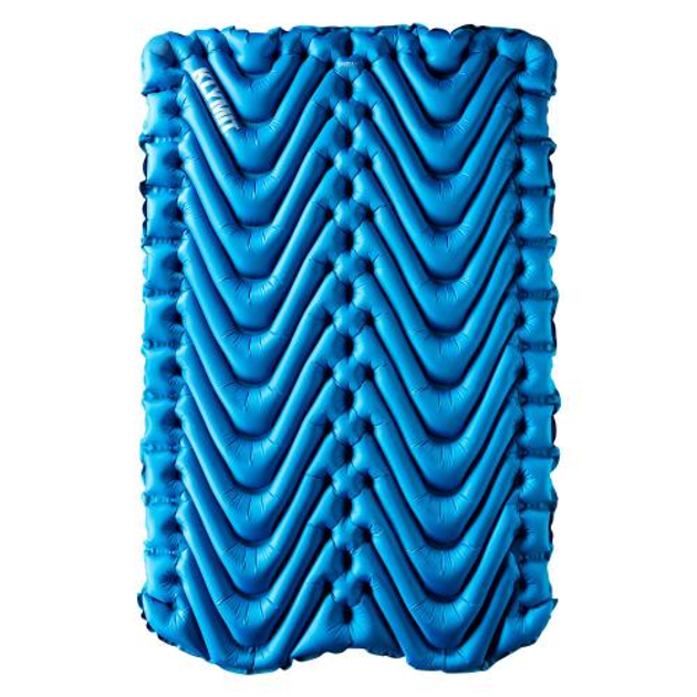 Килимок спальний подвійний (каремат) надувний Klymit Double V Blue 2020 Klymit Blue (Синій) - зображення 2