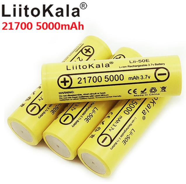 Аккумулятор литий-ионный 21700 LIITOKALA Lii-50E 5000mAh оригинальный li-ion без защиты - изображение 5