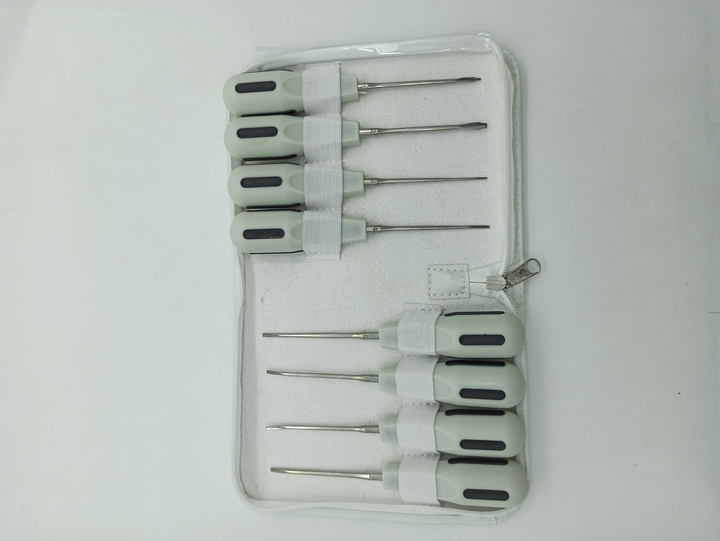 Стоматологічні хірургічні елеватори люксатори для видалення зубів набір 8шт - изображение 1