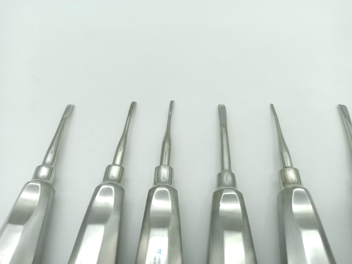 Стоматологічні елеватори German Steel люксатори для видалення зубів набір 8шт - изображение 2