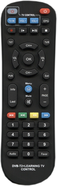 Пульт для DVB-T2 тюнера World Vision T62+TV Control – фото, отзывы ...