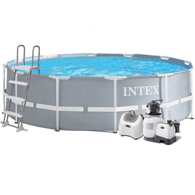 Каркасный бассейн с лестницей Intex 366х122 см с набором по уходу и ...