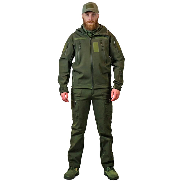 Тактичний костюм Softshell олива демісезонний Military Manufactory 18123 XL - зображення 1