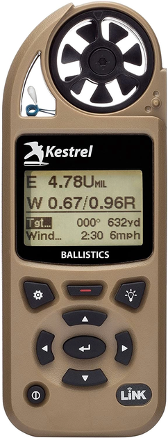 Метеостанція вітромір Kestrel 5700 Ballistics Weather Meter with LiNK 0857BLTAN - зображення 2