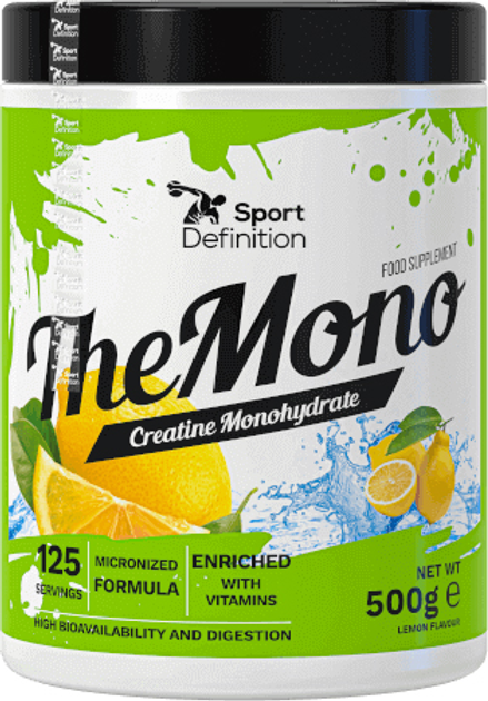 Kreatyna Sport Definition The Mono 500 g Cytryna (5902811813679) - obraz 1