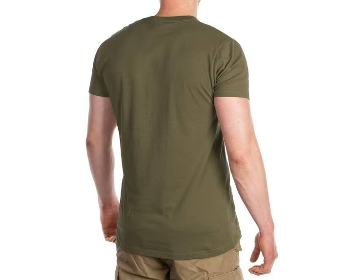 Тактическая мужская футболка Mil-Tec Stone - Серо-оливковая Размер S - изображение 2
