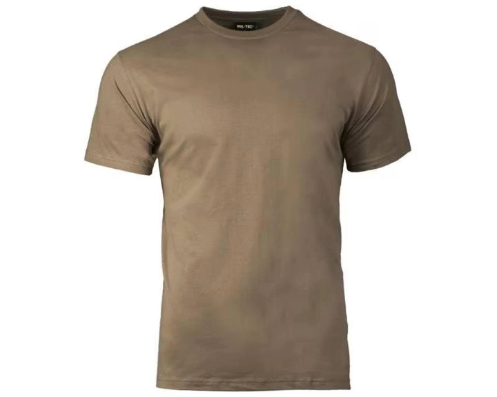 Тактическая мужская футболка Mil-Tec Stone - Coyote Brown Размер L - изображение 1