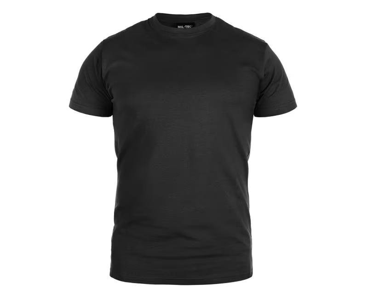 Тактическая мужская футболка Mil-Tec Stone - Black Размер XL - изображение 1