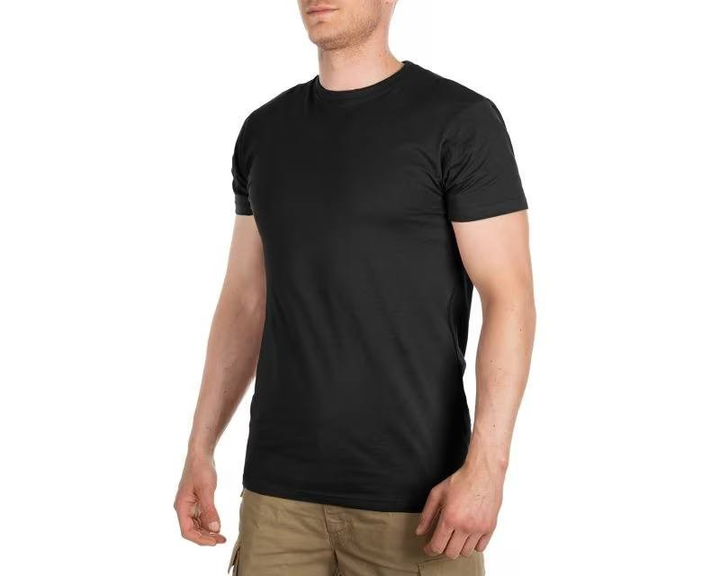 Тактическая мужская футболка Mil-Tec Stone - Black Размер 2XL - изображение 2