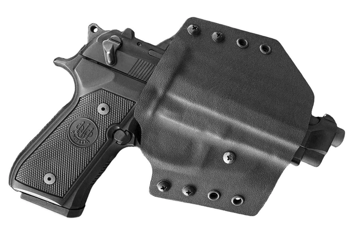Поясная пластиковая (кайдекс) кобура A2TACTICAL для FLARM T910 черная (KD51) - изображение 1