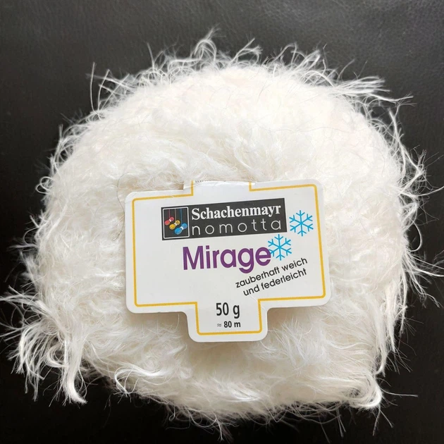 Пряжа Mirage Schachenmayr Германия 50% шерсть 50% полиамид 50 г-80 м цвет Белый Спицы 6-7 мм - Фото 2 Пряжа Mirage Schachenmayr Германия 50% шерсть 50% полиамид 50 г-80 м цвет Белый Спицы 6-7 мм - изображение 2