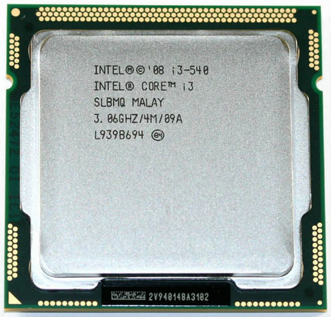 Процессор, Intel Core i3-540, 2 ядра 4 потока, 3.06 GHz – фото, отзывы ...