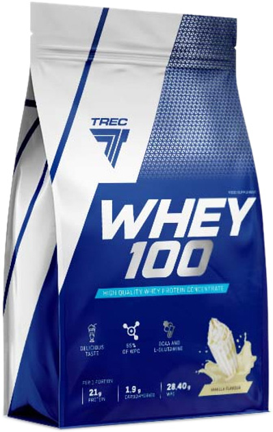 Протеїн Trec Nutrition Whey 100 700 г Ваніль (5902114019754) - зображення 1