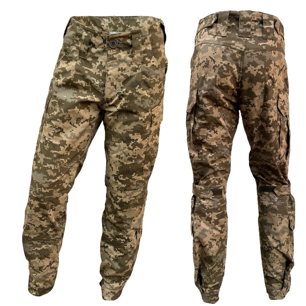 Тактичні штани статутні літні КЛП ЗСУ 52/3 Піксель - зображення 1
