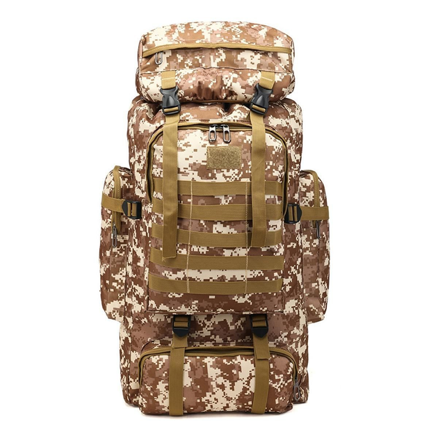 Рюкзак тактичний 80 літрів ЗСУ водостійкий , військовий рюкзак Oxford 600D Піксель - зображення 1