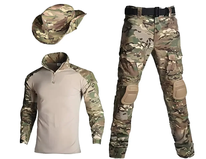 Тактическая форма Han Wild убакс с налокотниками+штаны с наколенниками+панама р.XL - изображение 1