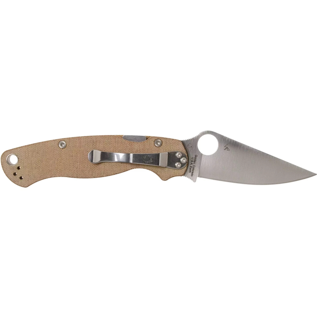 Ніж Spyderco Para Military 2 Brown Micarta CPM Cru-Wear (C81MPCW2) - зображення 2