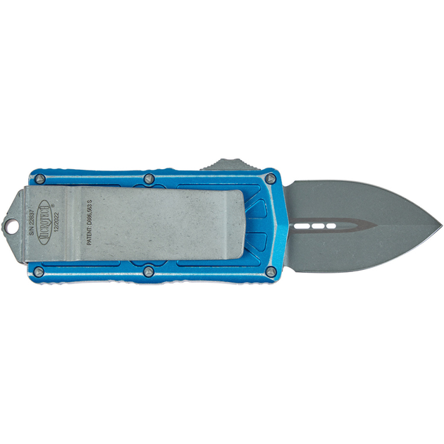 Нож Microtech Exocet Double Edge Stonewash Distressed Blue (157-10DBL) - изображение 2