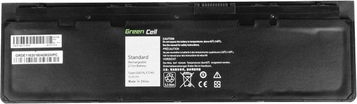 Акумулятор Green Cell для ноутбуків Dell Latitude E7240 E7250 11.1V 2400mAh (DE116) - зображення 1