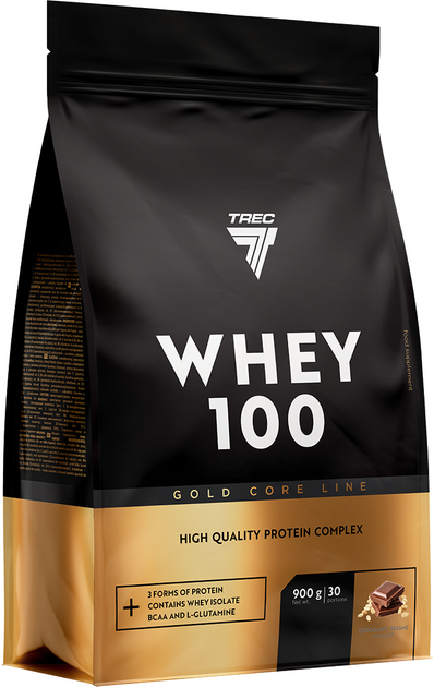 Białko Trec Nuthrition Gold Core Whey 100 900 g Chocolate-Sesame (5902114014490) - obraz 1