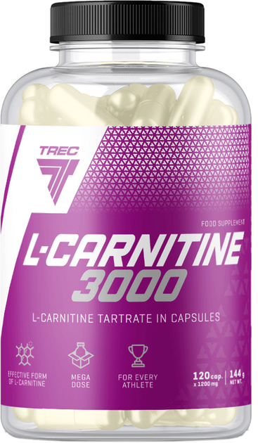 L-karnityna Trec Nutrition L-Carnitine 3000 120 kapsułek (5902114016623) - obraz 1
