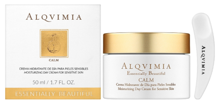 Крем для обличчя Alqvimia Calm Moisturising Day Cream For Sensitive Skin 50 мл (8420471012128) - зображення 1